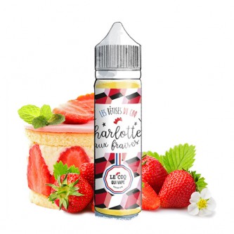 Charlotte aux Fraises 50ml Les Bêtises du Coq - Le Coq qui Vape Charlotte aux Fraises 50ml Les Bêtises du Coq - Le Coq qui Vape