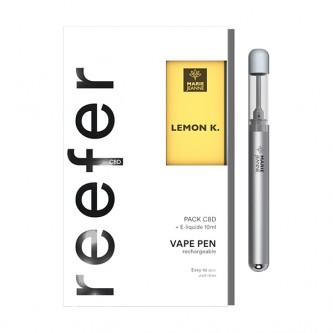 Kit Reefer Vape Pen CBD avec Lemon Kush - Marie Jeanne Kit Reefer Vape Pen CBD avec Lemon Kush - Marie Jeanne