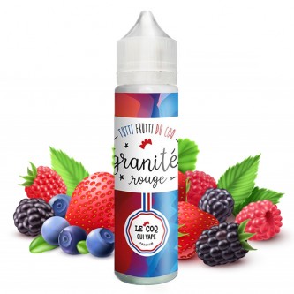 Granité Rouge 50ml Tutti Frutti du Coq - Le Coq qui Vape