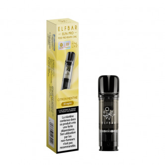 Pod pré-rempli Citron Menthe 2ml Elfa Pro - ElfBar (pack de 2) Pod pré-rempli Citron Menthe 2ml Elfa Pro - ElfBar (pack de 2)