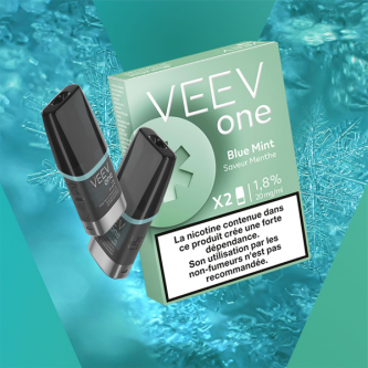 Paquet de 2 Pods pré-remplis Veev One Blue Mint - Veev (pack de 5) Paquet de 2 Pods pré-remplis Veev One Blue Mint - Veev (pack de 5)
