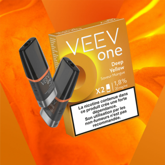 Paquet de 2 Pods pré-remplis Veev One Deep Yellow - Veev (pack de 5) Paquet de 2 Pods pré-remplis Veev One Deep Yellow - Veev (pack de 5)