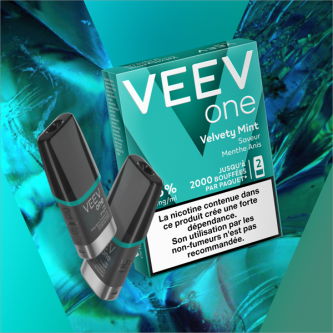 Paquet de 2 Pods pré-remplis Veev One Velvety Mint - Veev (pack de 5) Paquet de 2 Pods pré-remplis Veev One Velvety Mint - Veev (pack de 5)